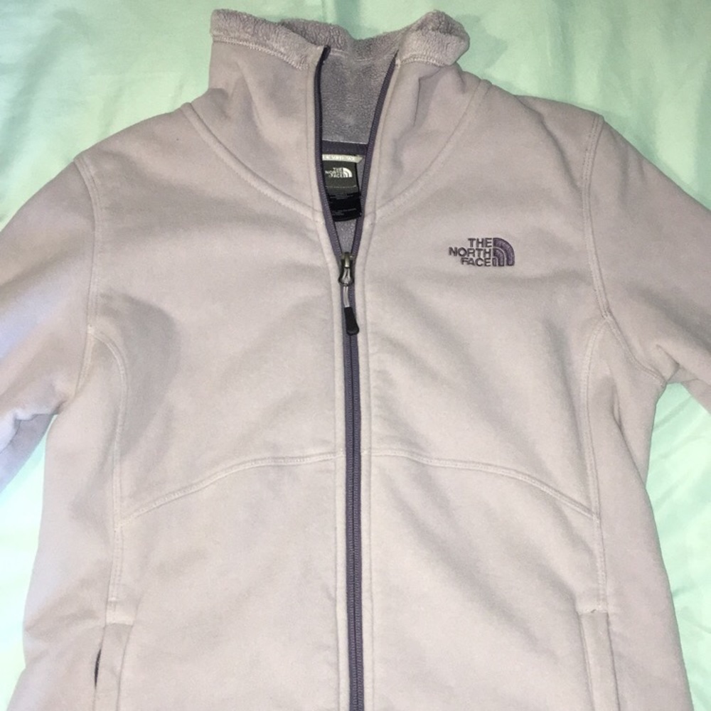 Light purple medium fleece northface jacket